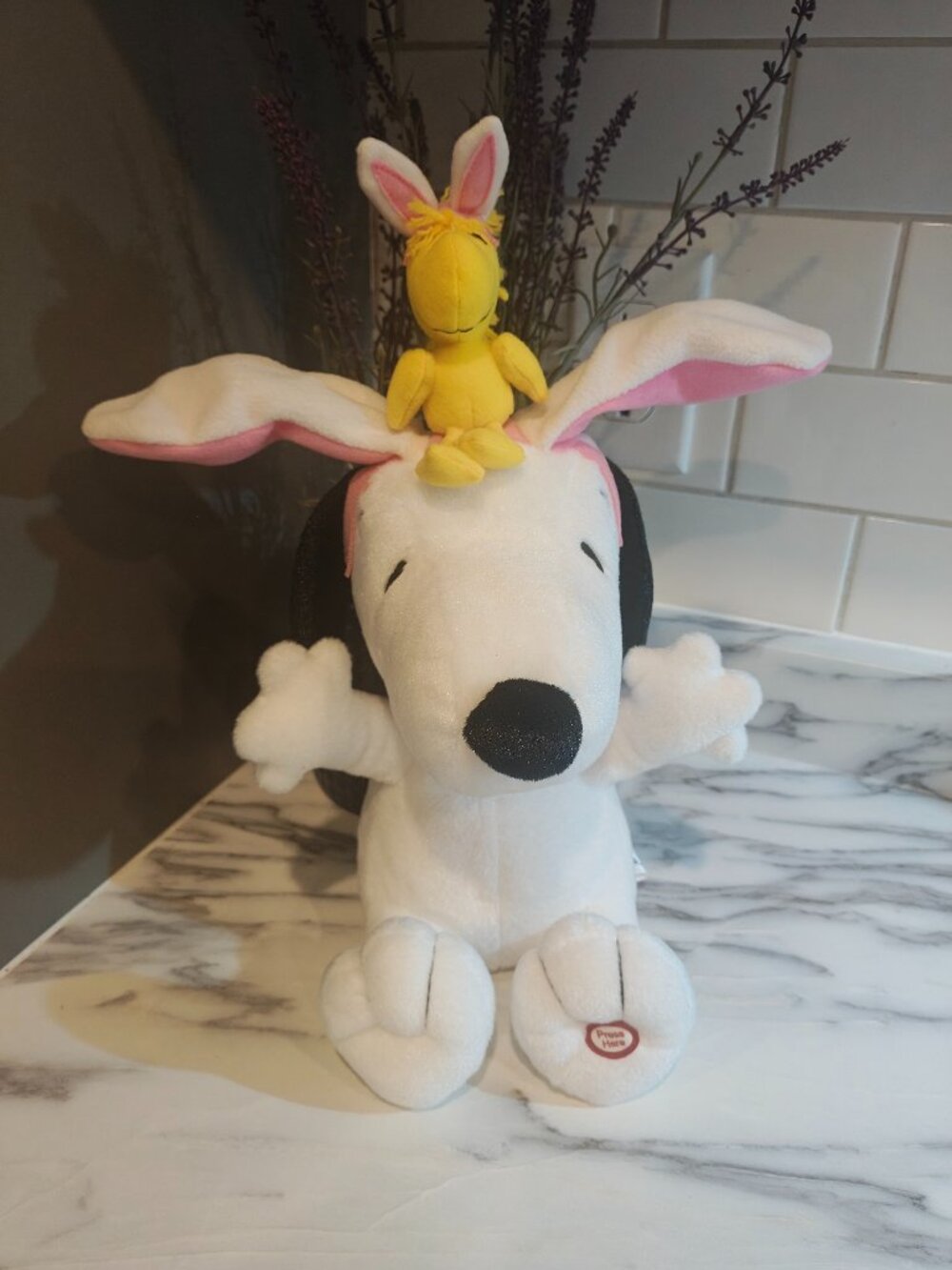 Hallmark Flappy Easter Snoopy & Woodstock Animated Plush